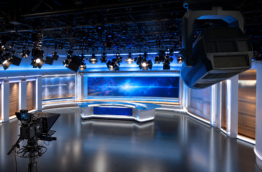 Bühneneinsatz F40 Wash Beispiel TV Studio